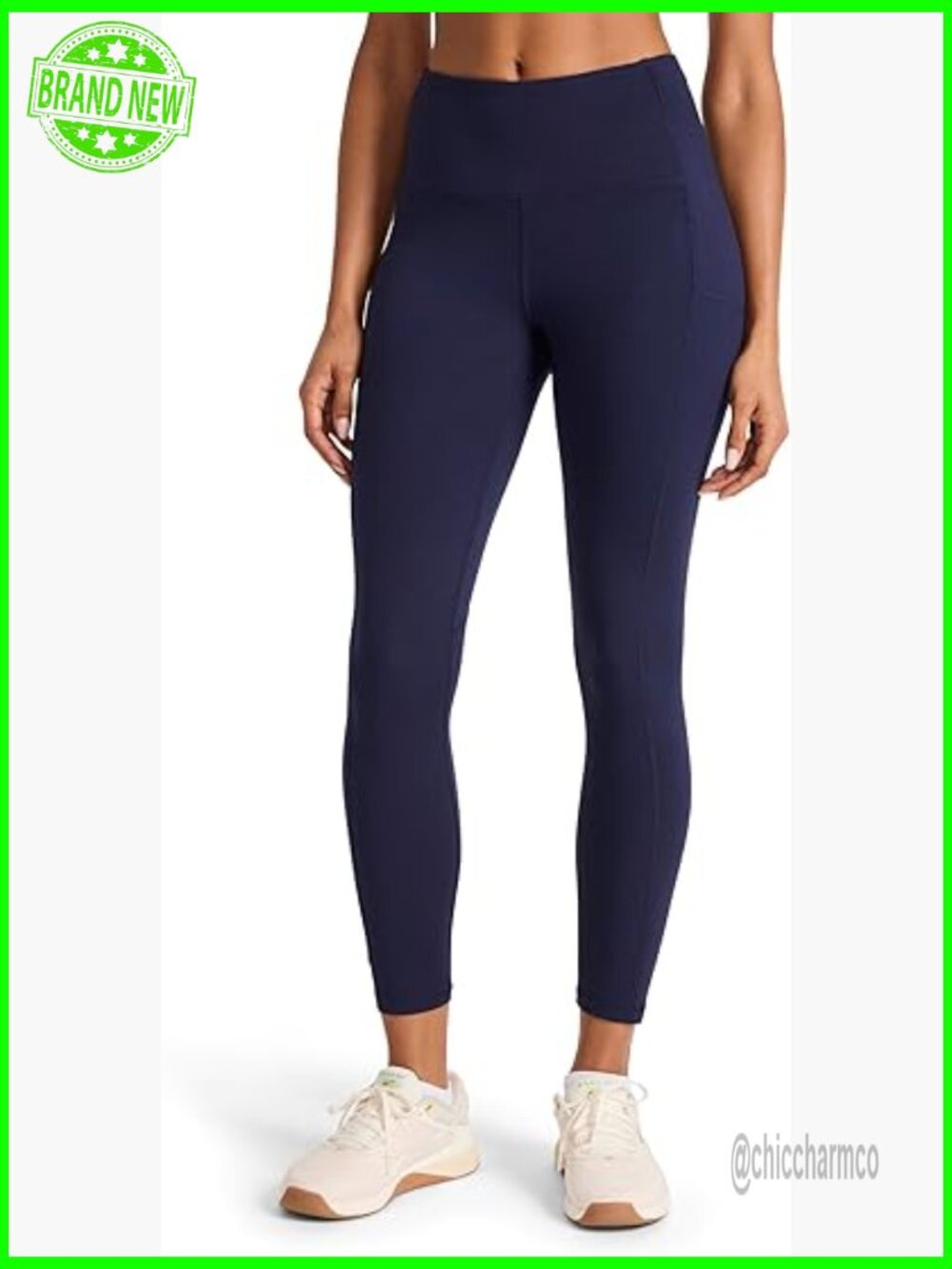 High-Rise 7/8 Leggings with Pockets, Lightweight Stretch Fabric, 25" Inseam